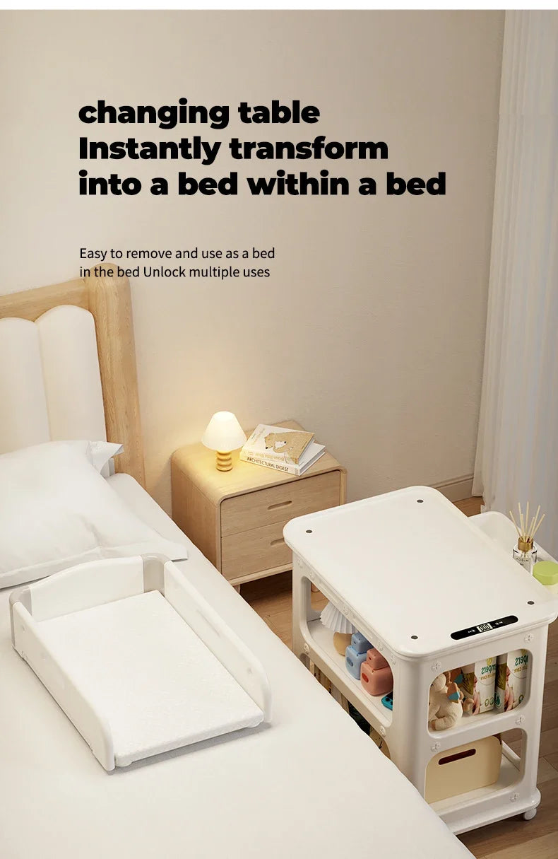 Modern Portable Baby Diaper Changing Table Indoor Playground Furniture With Dresser Plastic Nursery Home Care Center