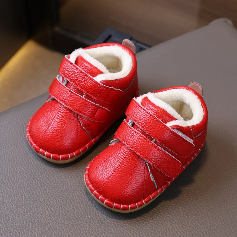 Baby Winter Boots Boy Girl Leather Shoes Children Sneaker Toddler Casual Crib Shoes First Steps Shoes Newborn Infant Accessories