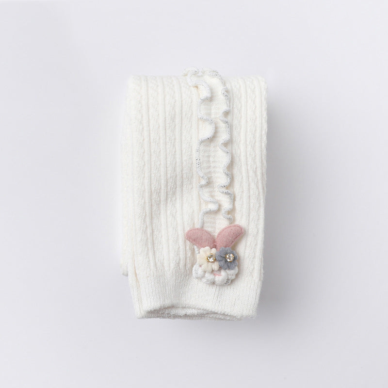 Cartoon Children's Ninth Pants With Vertical Agaric