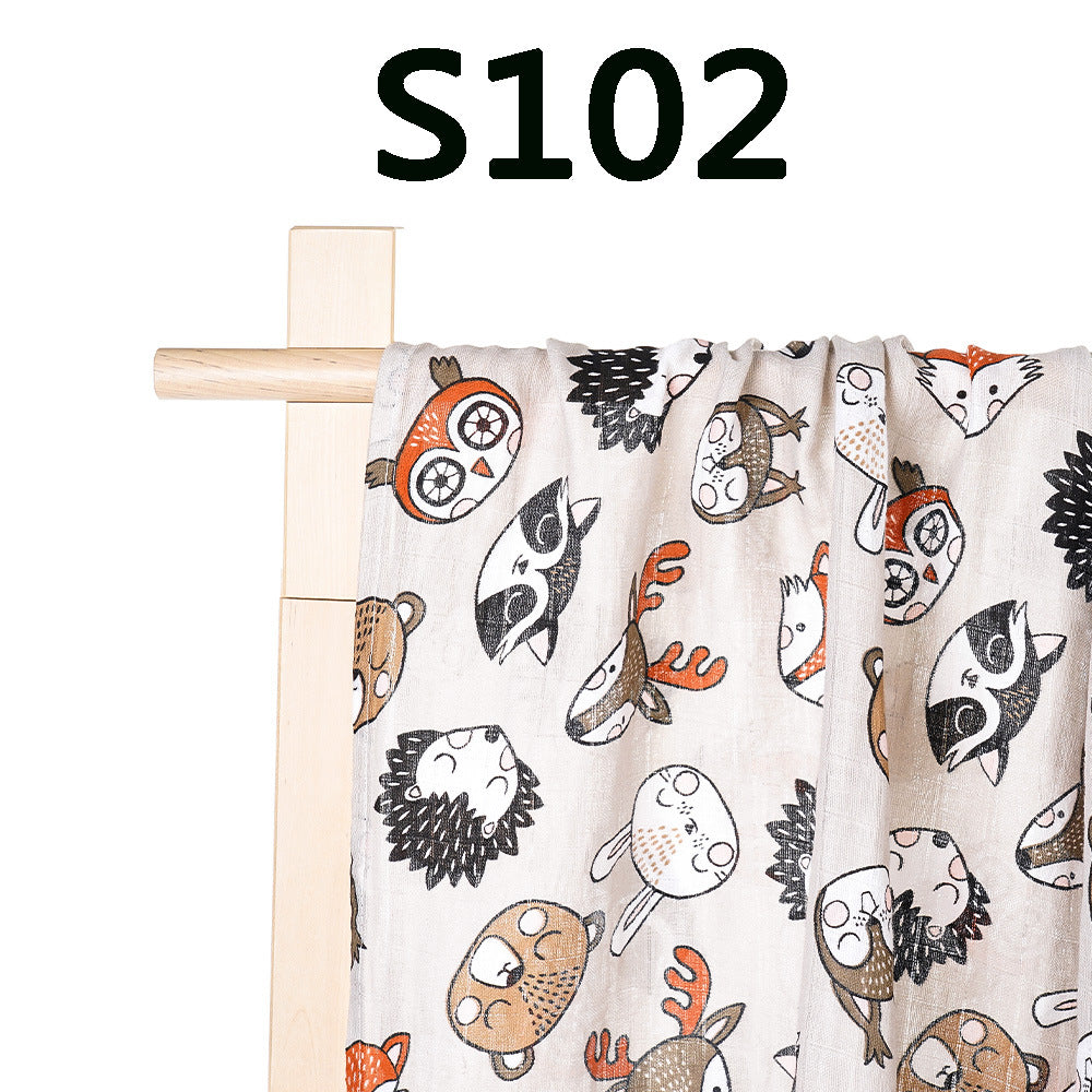Newborn Baby Swaddling Quilt Pure Cotton Gauze Bath Towel Swaddling Wrapping Towel