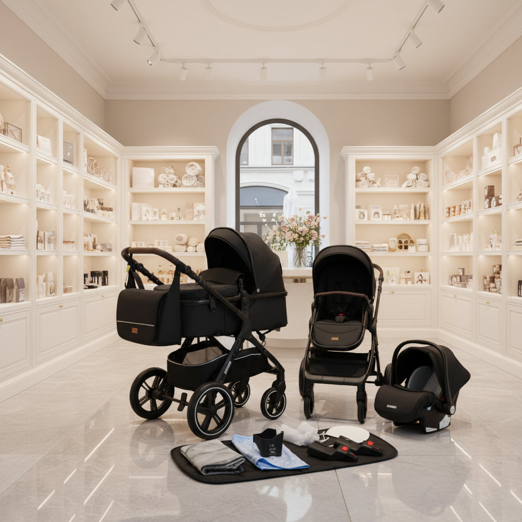 Landscape Stroller With Reclining Seat And Foldable Design For Easy Outings