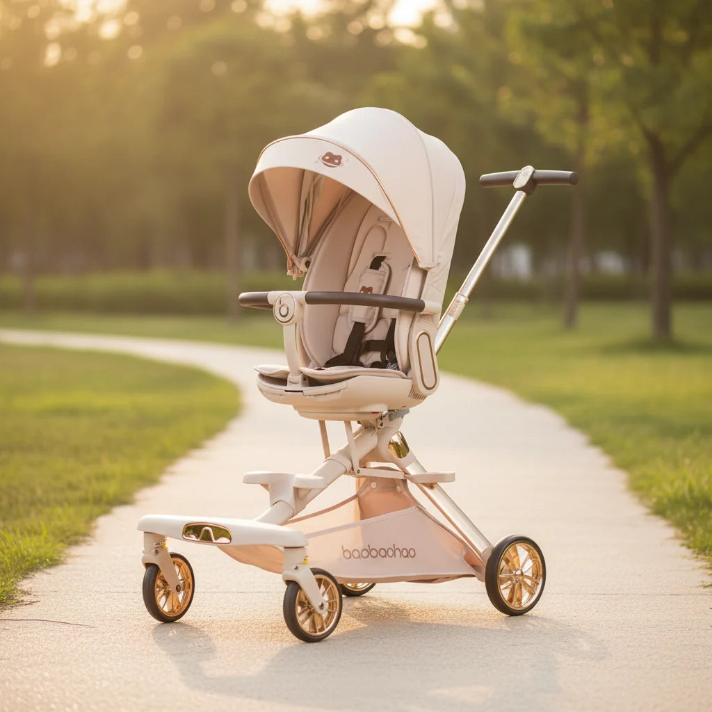 V16 Lightweight Baby Walker Stroller Two Way Seat Lie Down Folding Landscape
