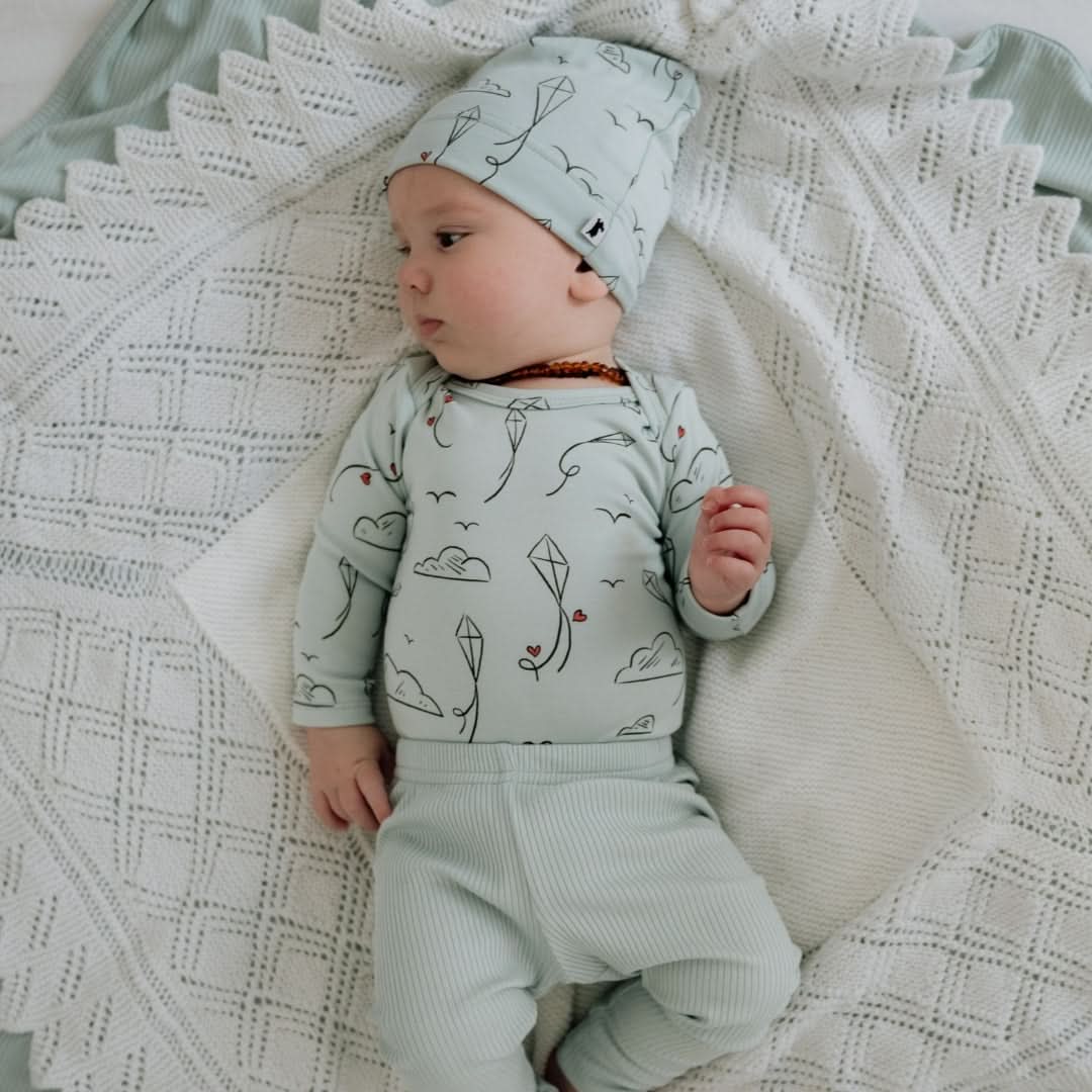 Bamboo Baby Long-Sleeved Onesie | Rosewood