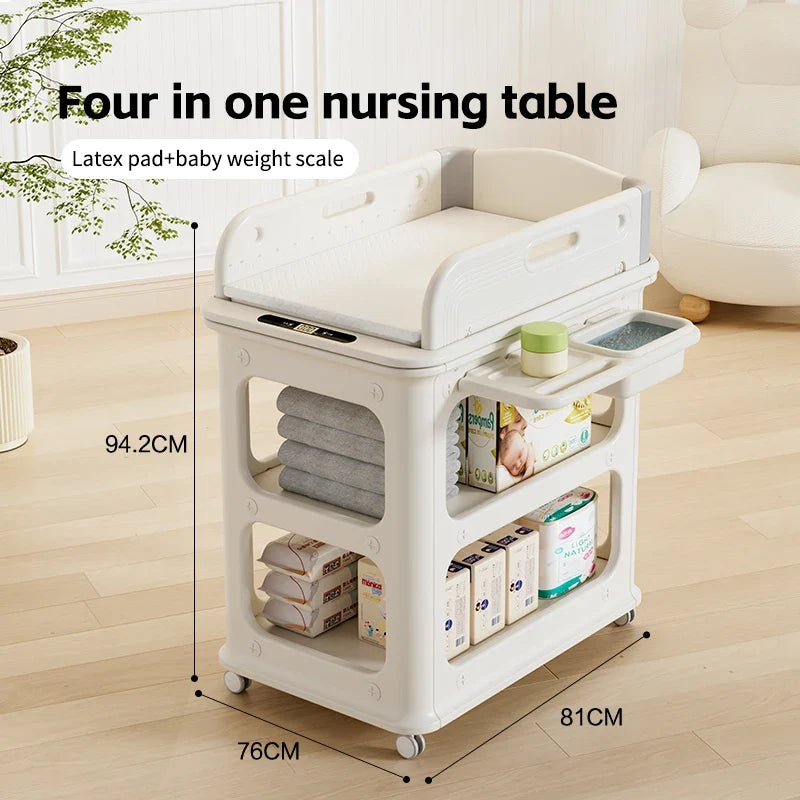 Modern Portable Baby Diaper Changing Table Indoor Playground Furniture With Dresser Plastic Nursery Home Care Center