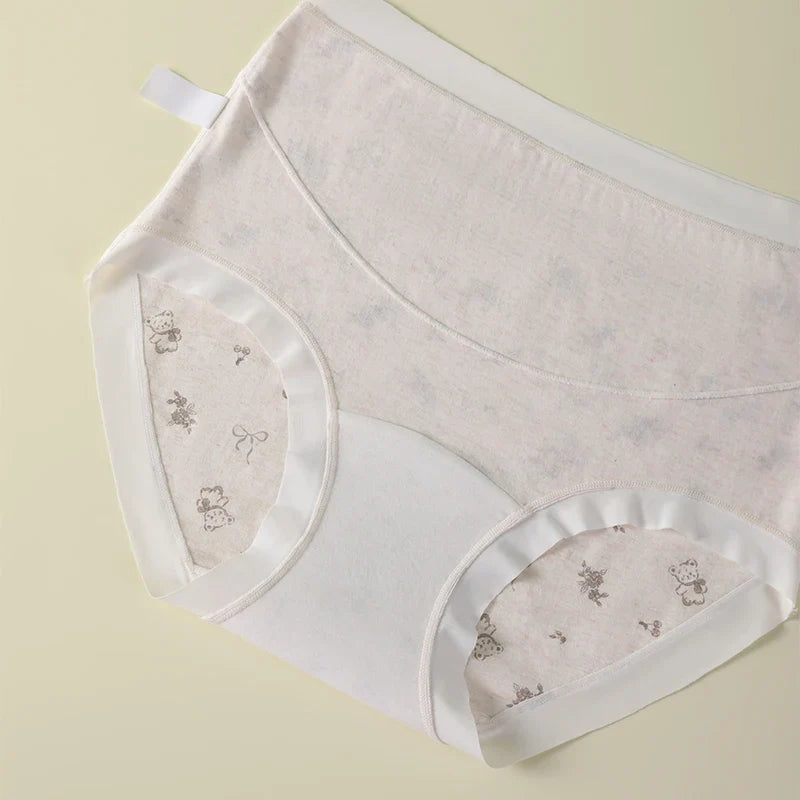 Postpartum Panties Breathable Women's Cotton Briefs Cartoon Intimate Clothes for Women Maternity Underwear Pregnant Panty Gifts