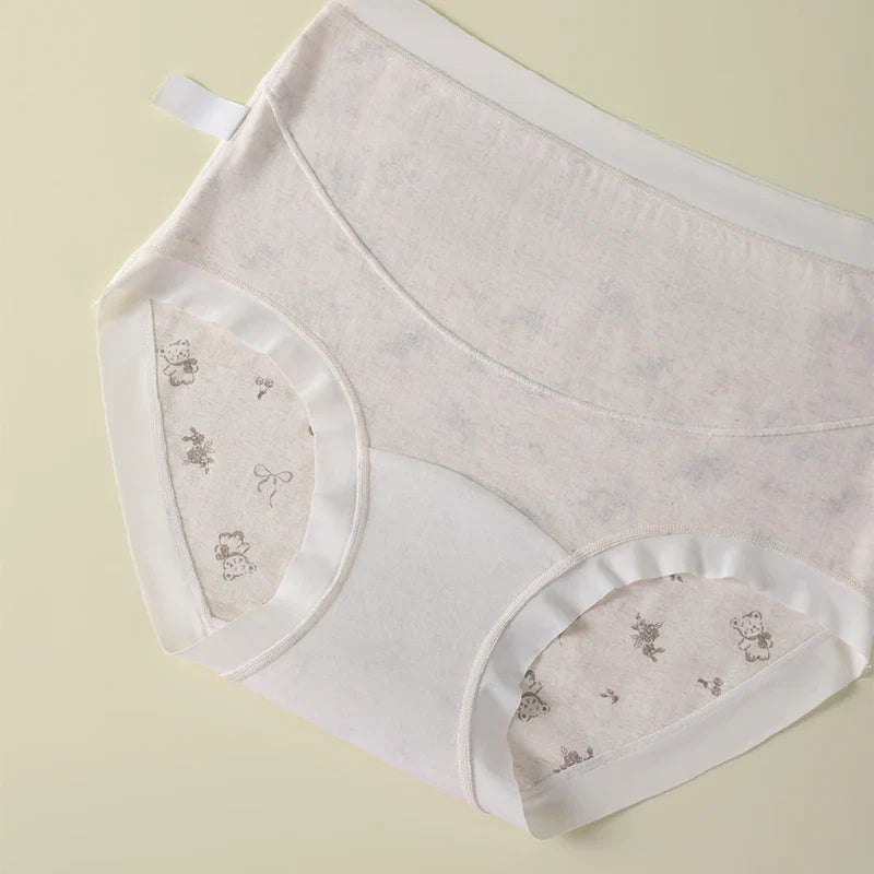 Postpartum Panties Breathable Women's Cotton Briefs Cartoon Intimate Clothes for Women Maternity Underwear Pregnant Panty Gifts