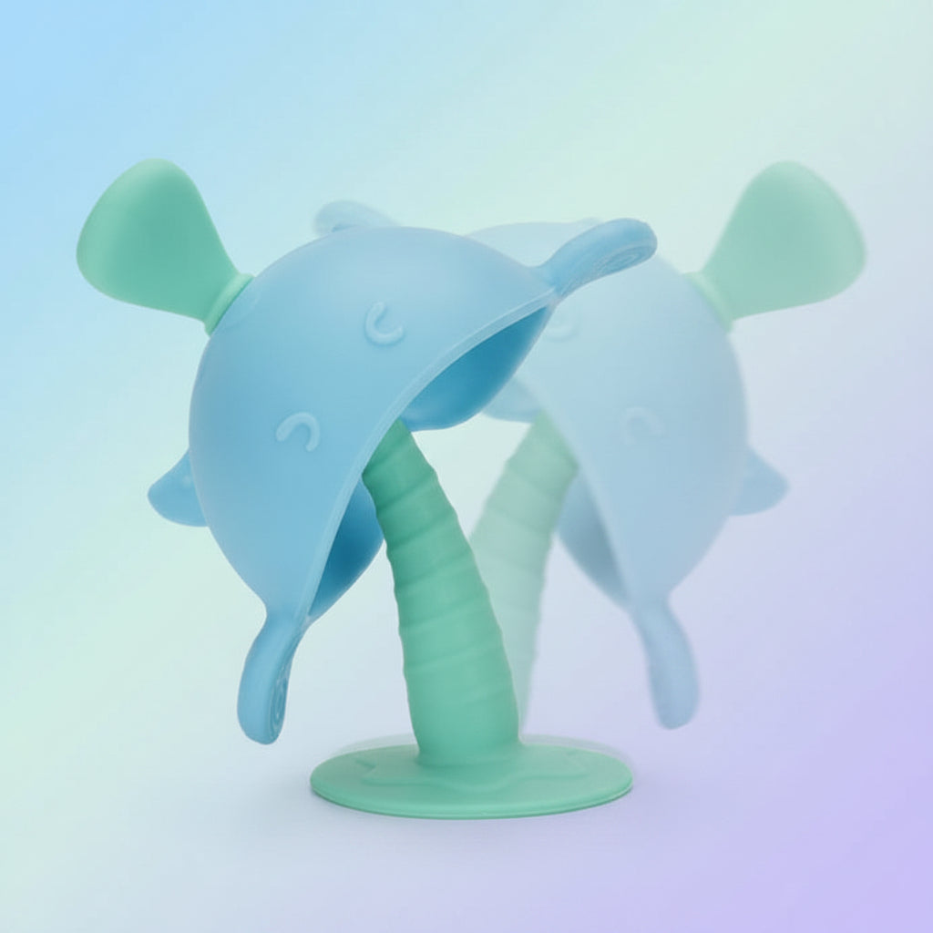 Baby teething toy whale molar teether toy