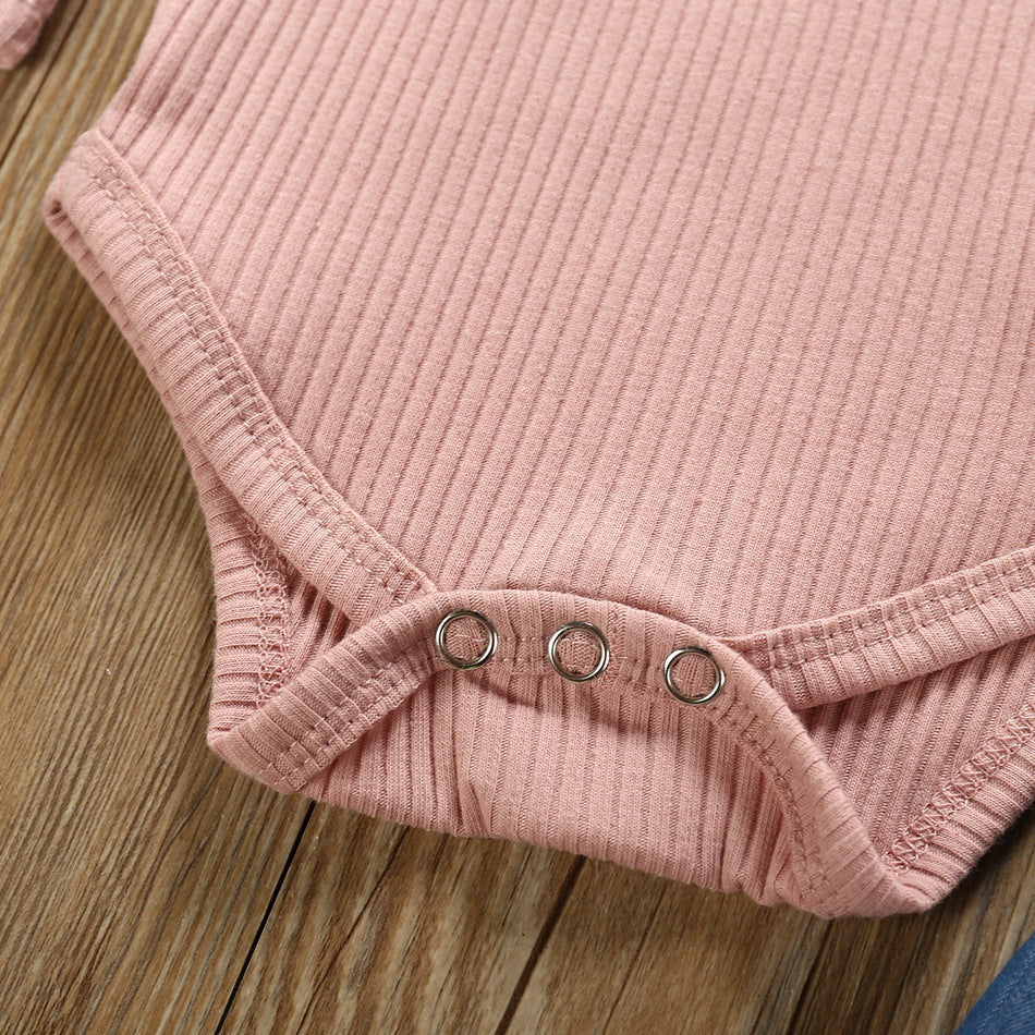 Children's jeans romper suit