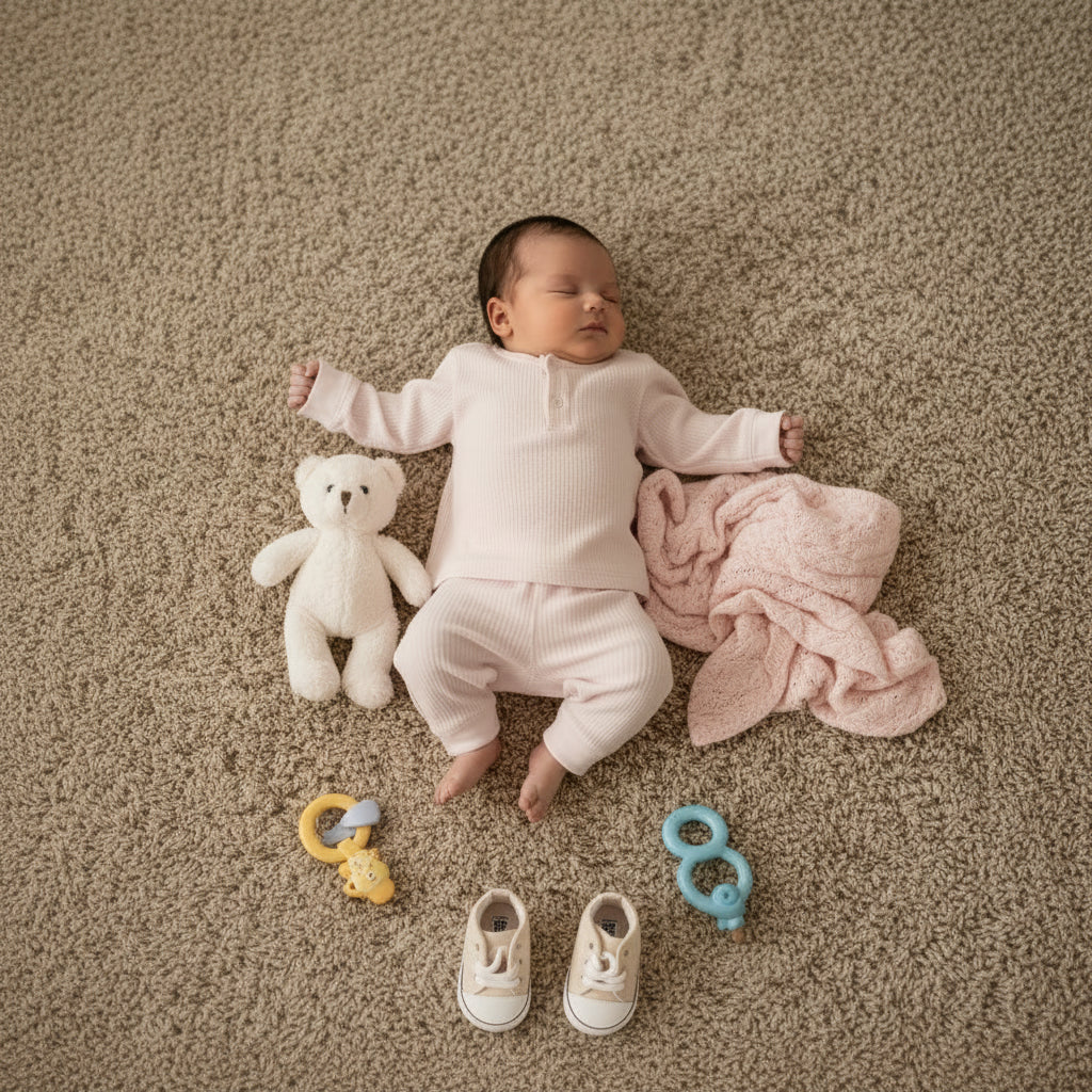 Spring 0-3Y Baby Girls Boys Cotton Pajamas Sets Ribbed Long Sleeve Sleepwear 2pcs Outfits Newborn Nightwear Soft Loungewear