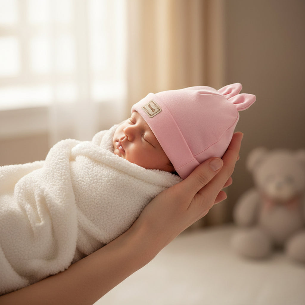 Newborn Hat Baby Tire Hat Spring and Autumn Double Layer