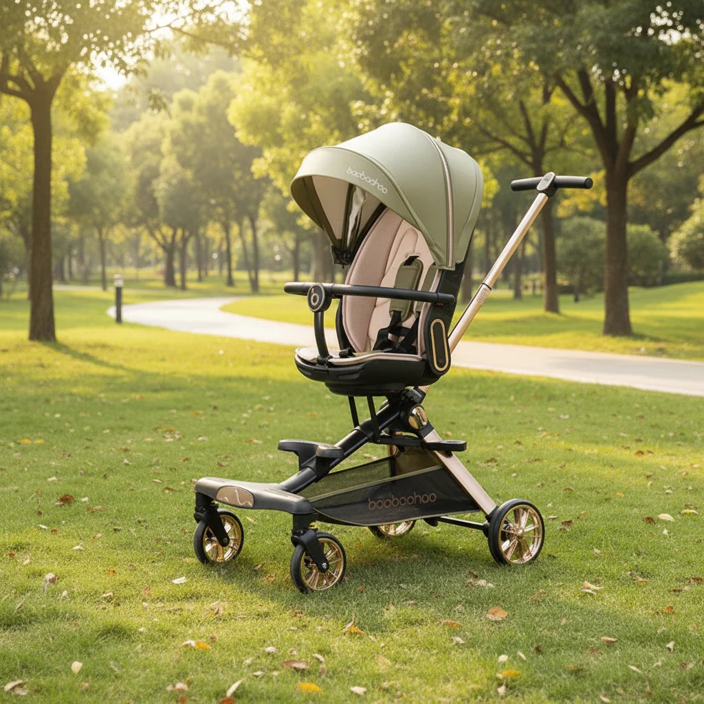 V16 Lightweight Baby Walker Stroller Two Way Seat Lie Down Folding Landscape