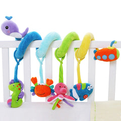 Men And Women Baby Bed Trailer Hanging Plush Comforting Rattle Toy