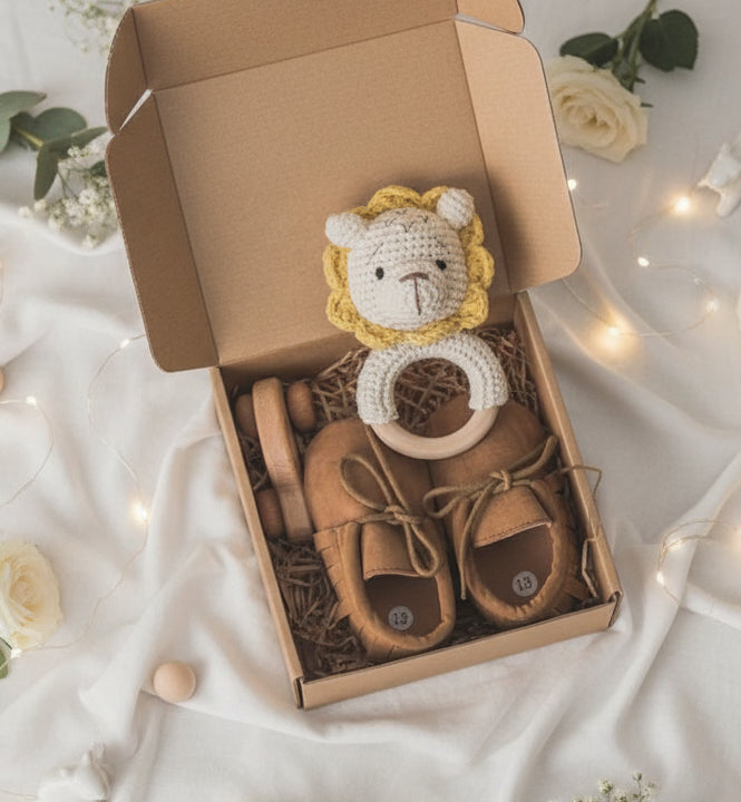 Baby Towel Newborn Bath Toy Set Gifts Box Double Sided Cotto