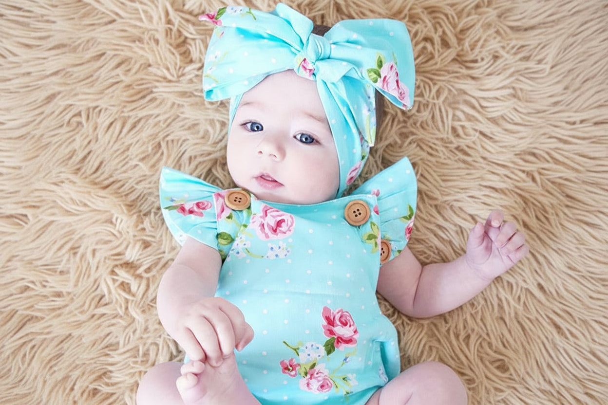 Newborn Baby Clothes Sleeveless Girl Clothes 2pcs set