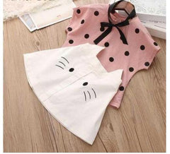 Summer Children Clothes Big Bow T-Shirt Shorts Clothing Set