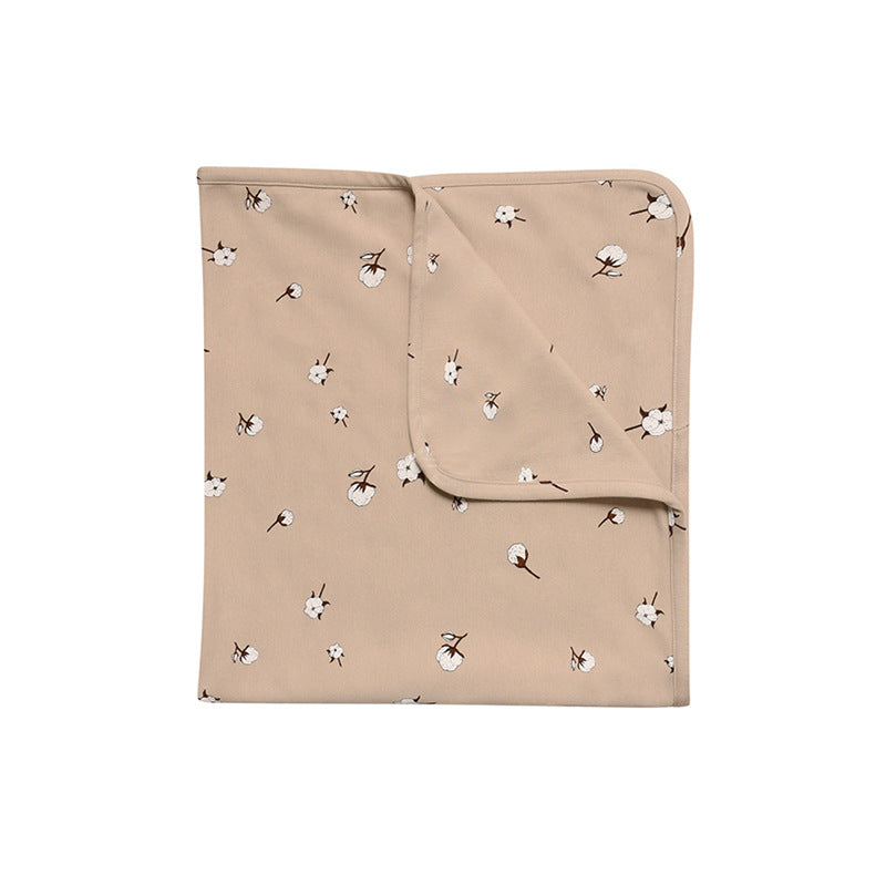 Newborn Air Conditioning Blanket Two-layer Cotton Holding Summer Thin Newborn Stroller Blanket