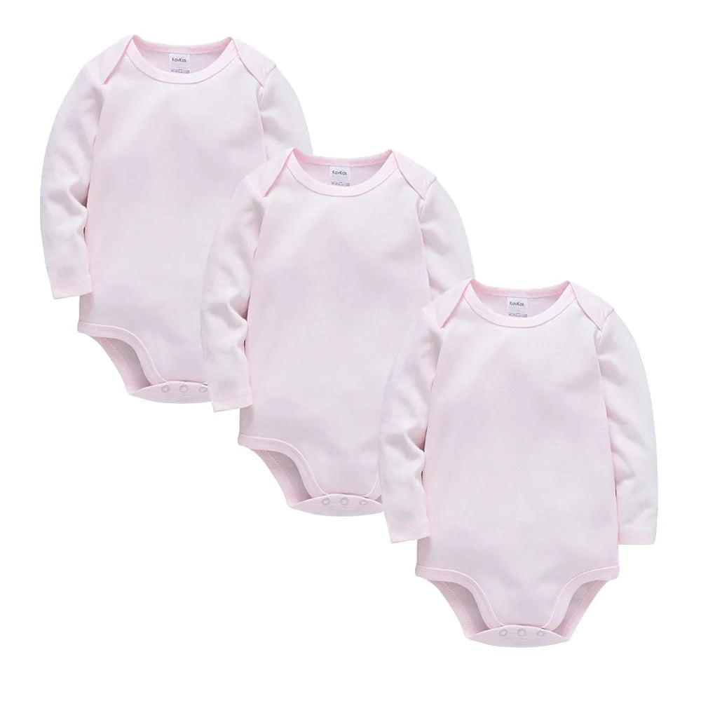 Kavkas 3 Pcs 5 Pcs 7 Pcs Baby Boy Bodysuit 0-24 Months 100% Cotton Full Sleeve Autumn Newborn Girls Clothes