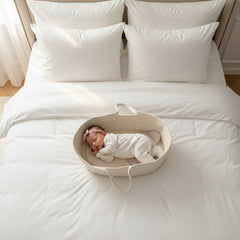 Cotton Rope Newborn Carrying Basket Natural Luxe Collection