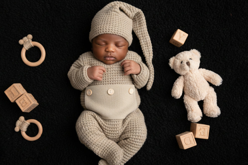 Newborn Photo Shoot Jumpsuit - Soft Spandex Comfort