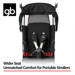 gb Pockit 3H baby Steoller (Includes Free Armrest), All-Terrain, Lightweight Stroller, Travel-Friendly
