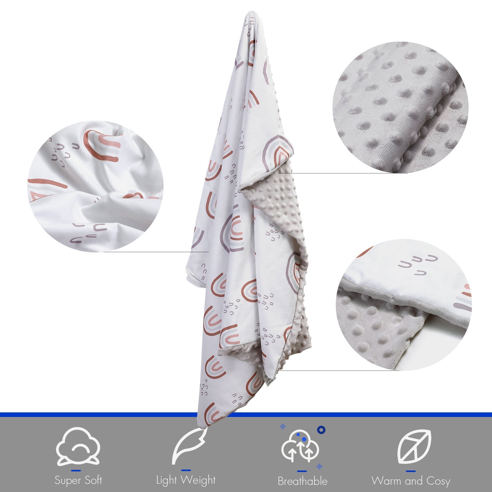 Pacify Beanie Blanket Newborn Baby Quilt