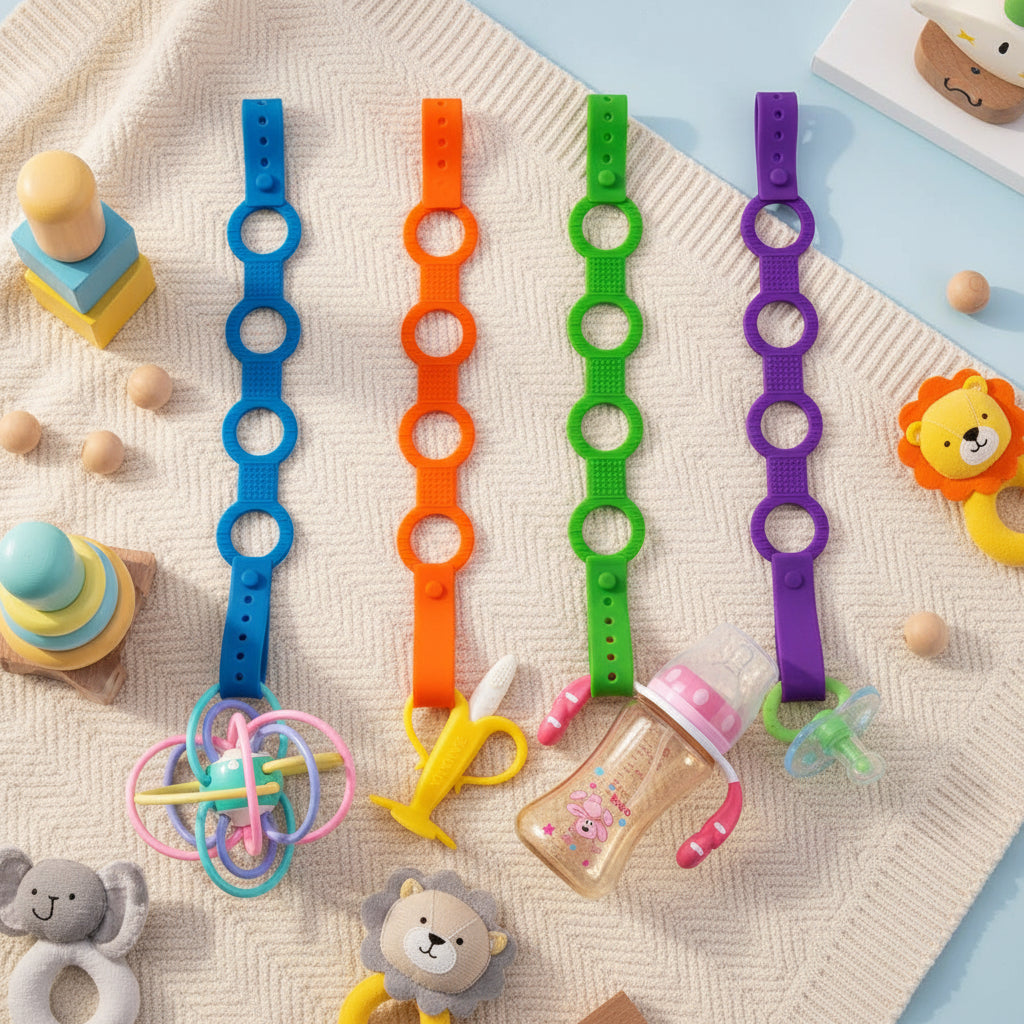BabyGuard Pacifier Chain Silicone - Anti-Drop, Anti-Lost For Busy Babies