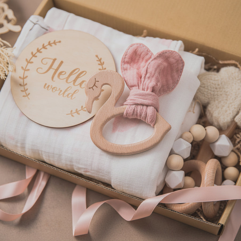 Newborn Baby Shower Toy Set Accessories Gift