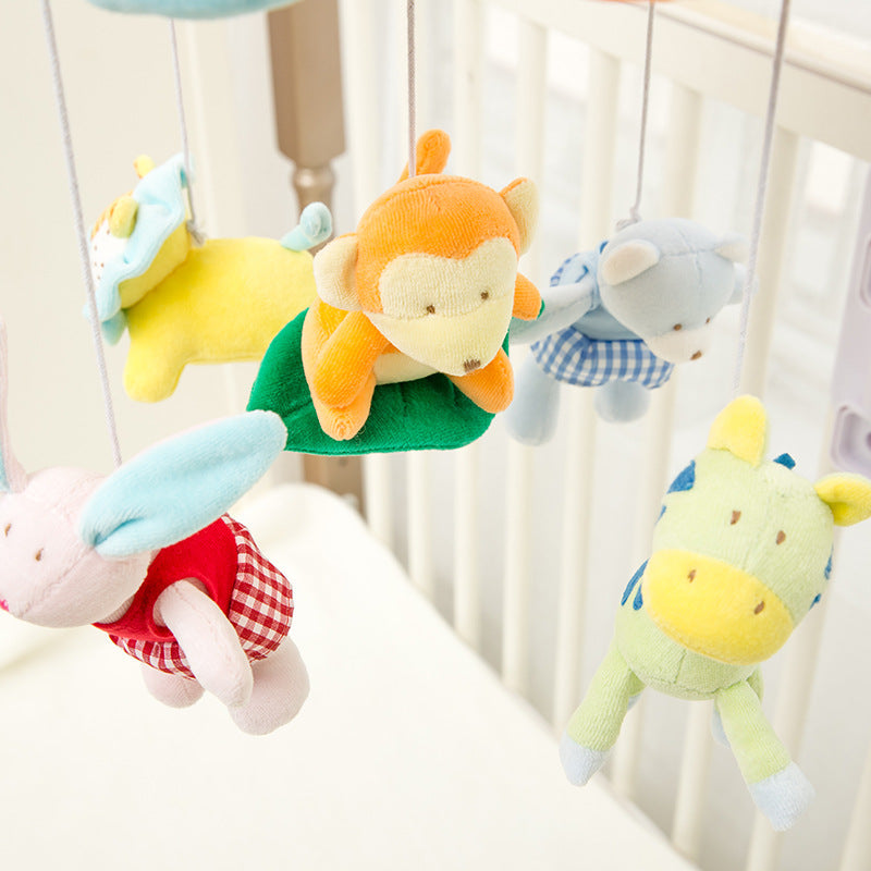 Tiger Bed Bell Baby Fabric Music Rotating Plush Bed Newborn Toy Cute Baby