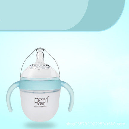 Super Soft Drop-proof Silicone Baby Bottle For Newborn Baby