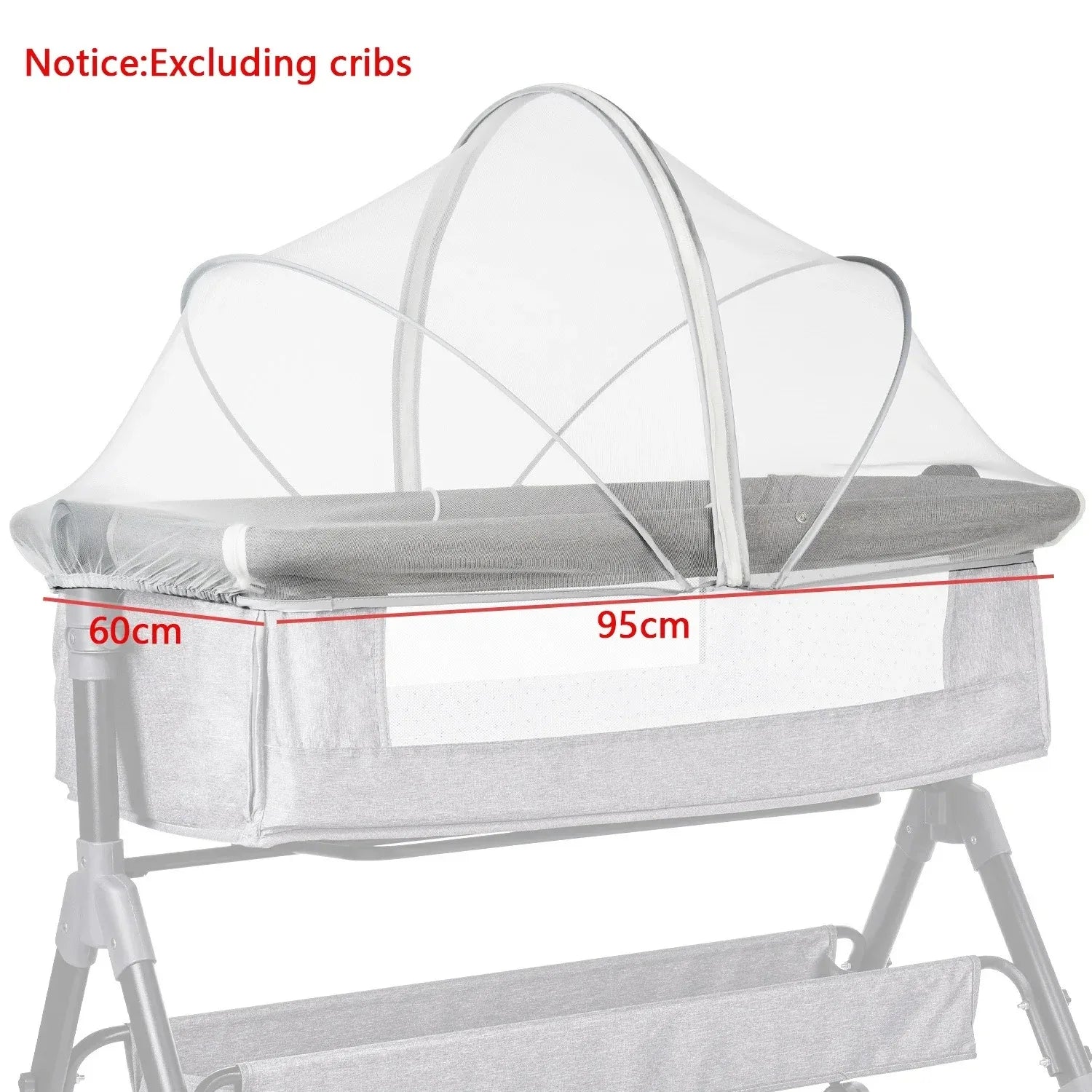 Mosquito Net for Baby Bed Four Seasons Universal Newborn Baby Removable Portable Ventilate Foldable Encrypted Crib Protectors