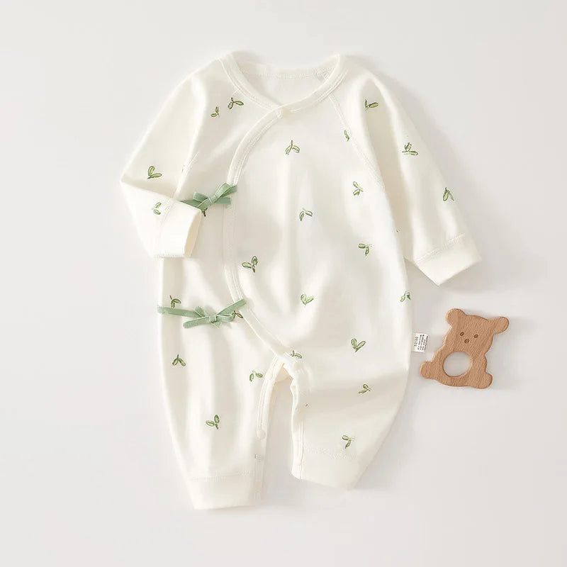 Print Baby Romper Infant Long Sleeved Bodysuit Clothes Soft Pure Cotton Newborn Jumpsuit Boys Girls Kids Onesie Pajamas Outfits