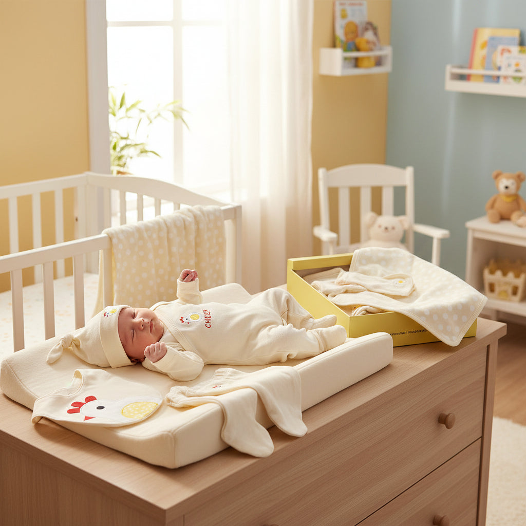 Maternal and Baby Supplies Full Moon Baby Baby Clothes Cotton Ten-piece Suit