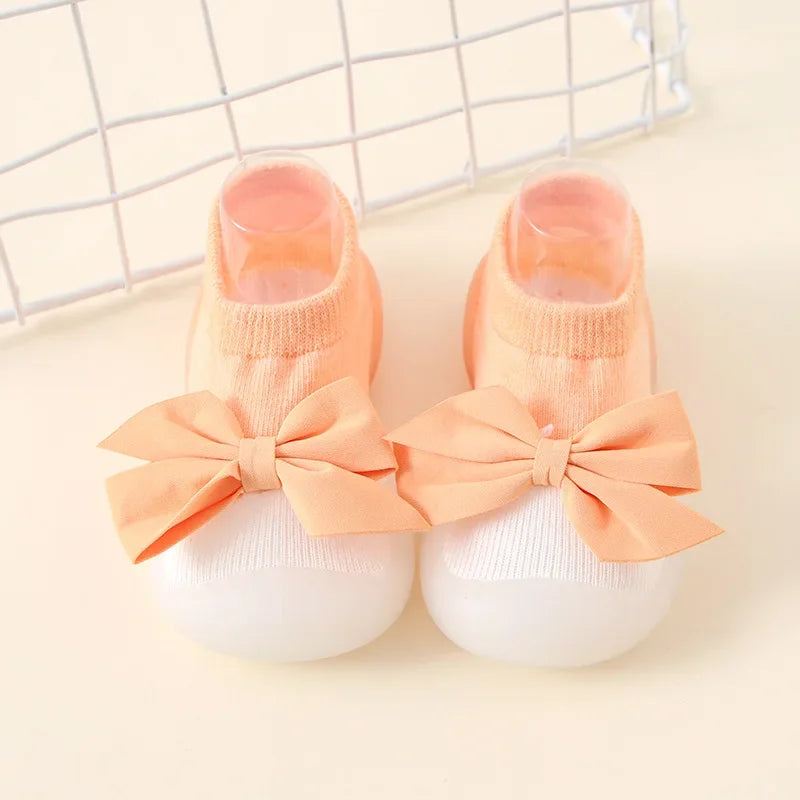 Newborn Baby Boy Shoes Embroidery Pattern Nonslip Floor Socks Kids Girls Soft Rubber Sole Crib Toddler Booties Child Sneakers