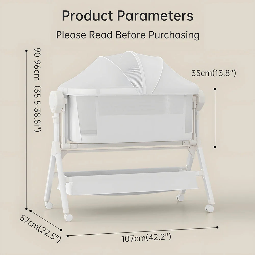 Bassinet for Baby Electric Rocking Cribs,Newborn Co-Sleeper,Infant Bedside Sleeper,Unisex Baby Bed, Portable Travel Crib,Cradle