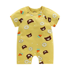 New Summer Baby''s One-piece Clothes Harbin Clothes Newborn Baby Cotton Short Sleeve thin  Crotch Crawling Clothes Wholesale