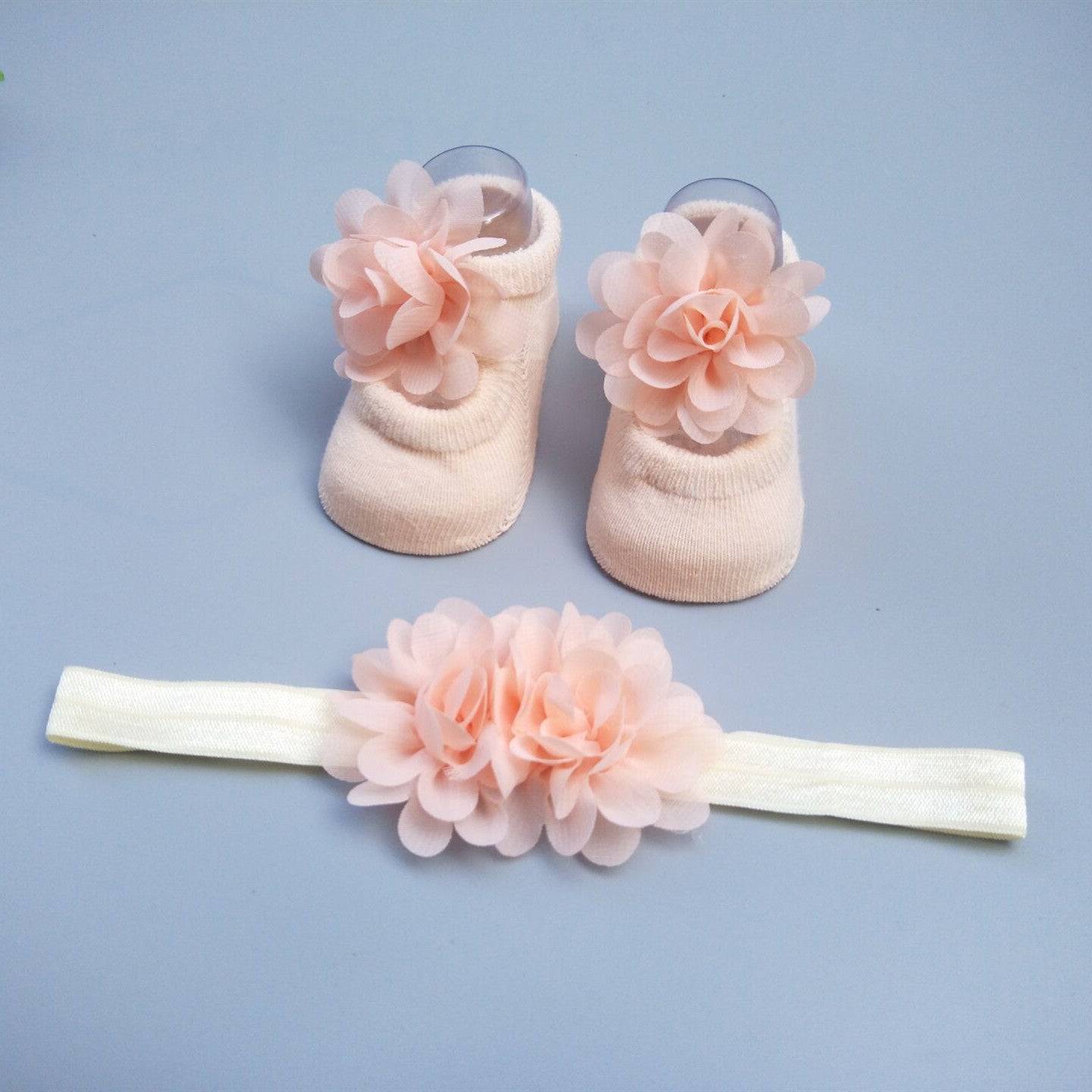 New Baby Girl Socks Headband Gift Box