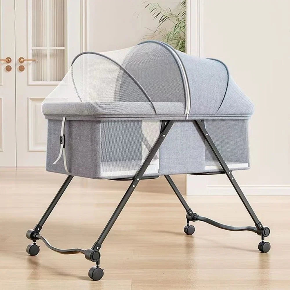 Portable Bassinet Cover with Mosquito Net Bassinet Bedside Sleeper Crib Tent for Toddler for Baby Crib to Keep Cats/Bugs Out