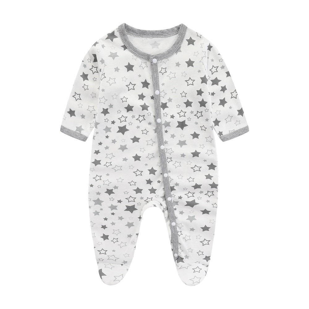 Minimalist And Creative Pure Cotton Newborn Jumpsuit
