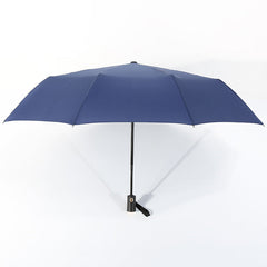 Self-opening Umbrella Ten-bone Three-fold Vinyl Sun Umbrella Sunny And Rainy Dual-use Business Plus Size Windproof Advertising Gift Umbrella