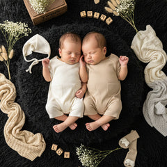 SunnyNest Baby Summer Cotton Romper - Lightweight Breathable Newborn Wear
