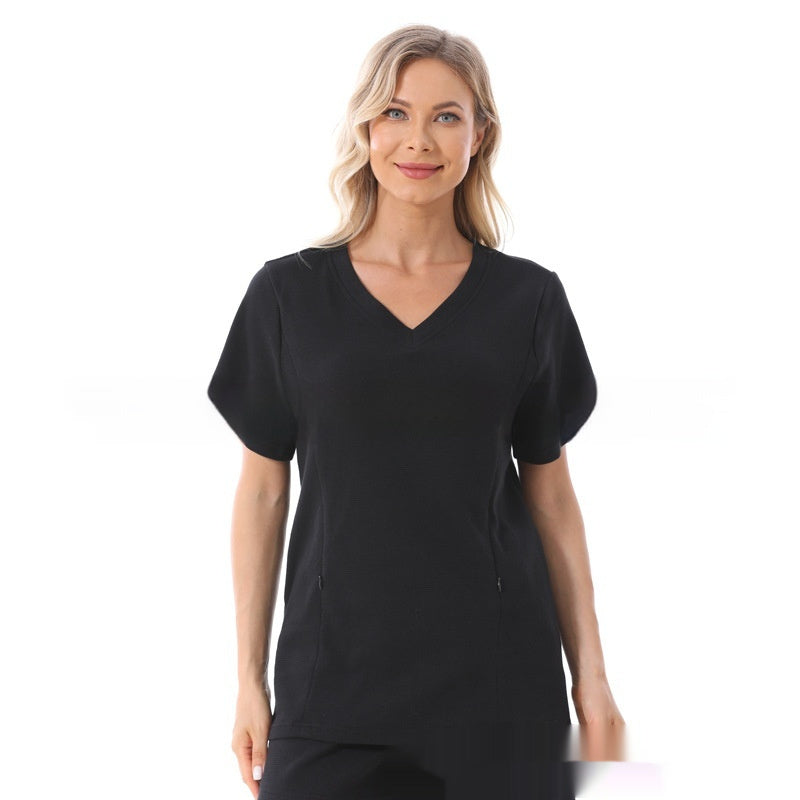 Home Wear Summer Waffle Short Maternity Suit