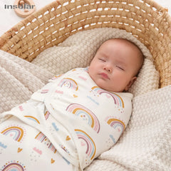 Baby Sleeping Bag Newborn Swaddle Envelope Cocoon Wrap Swaddle Soft 100% Cotton Sleep Blanket Baby Blankets Autumn Three-piece