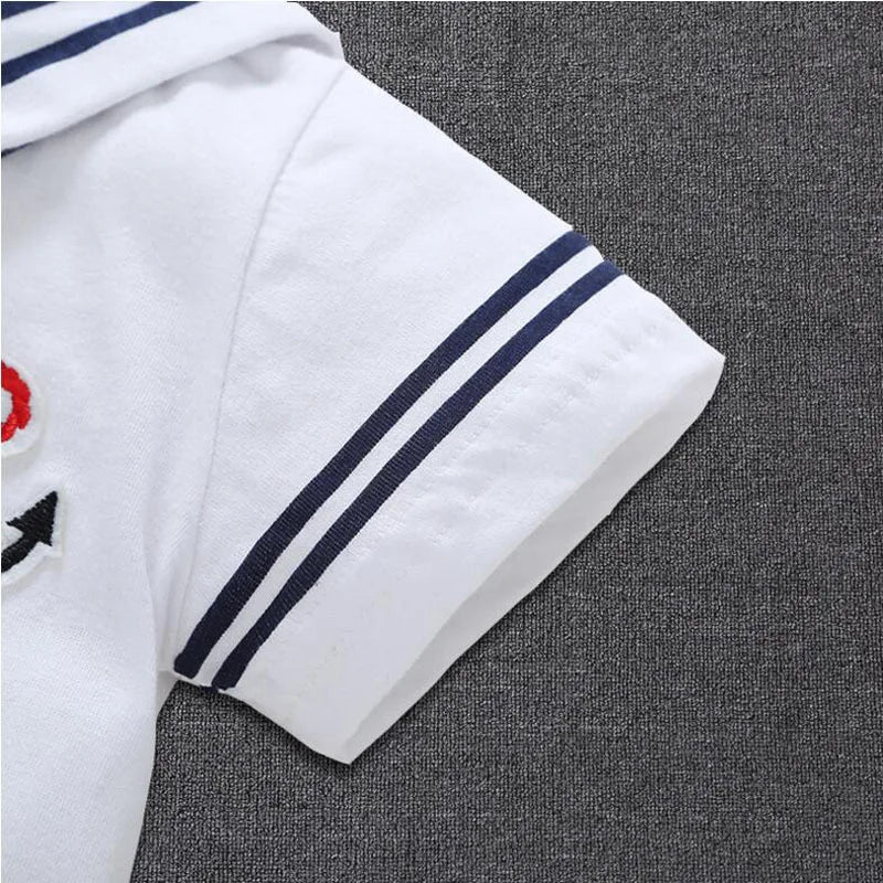 Newborn Baby Boy Clothes Playsuit Sailor Navy  Romper Short Sleeve Jumpsuit Costumes Clothes Summer Outfits Newborn Baby Clothes