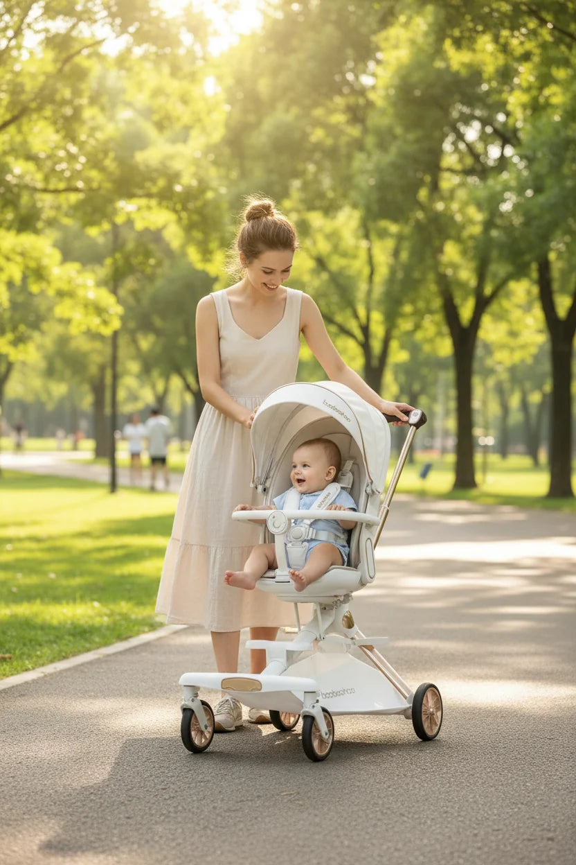 V16 Lightweight Baby Walker Stroller Two Way Seat Lie Down Folding Landscape
