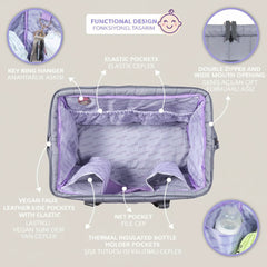 Milk Moo Diaper Bag Quilted Dark Gray Limited Edition