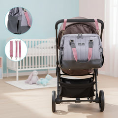 Milk Moo Diaper Bag Quilted Dark Gray Limited Edition