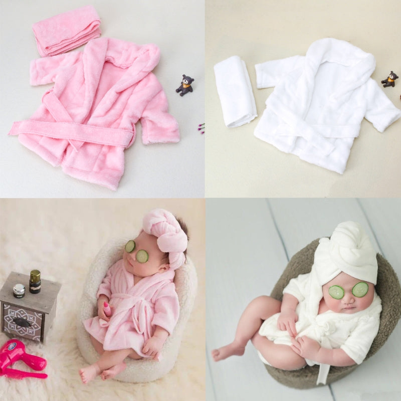 Newborn bathrobe photography props