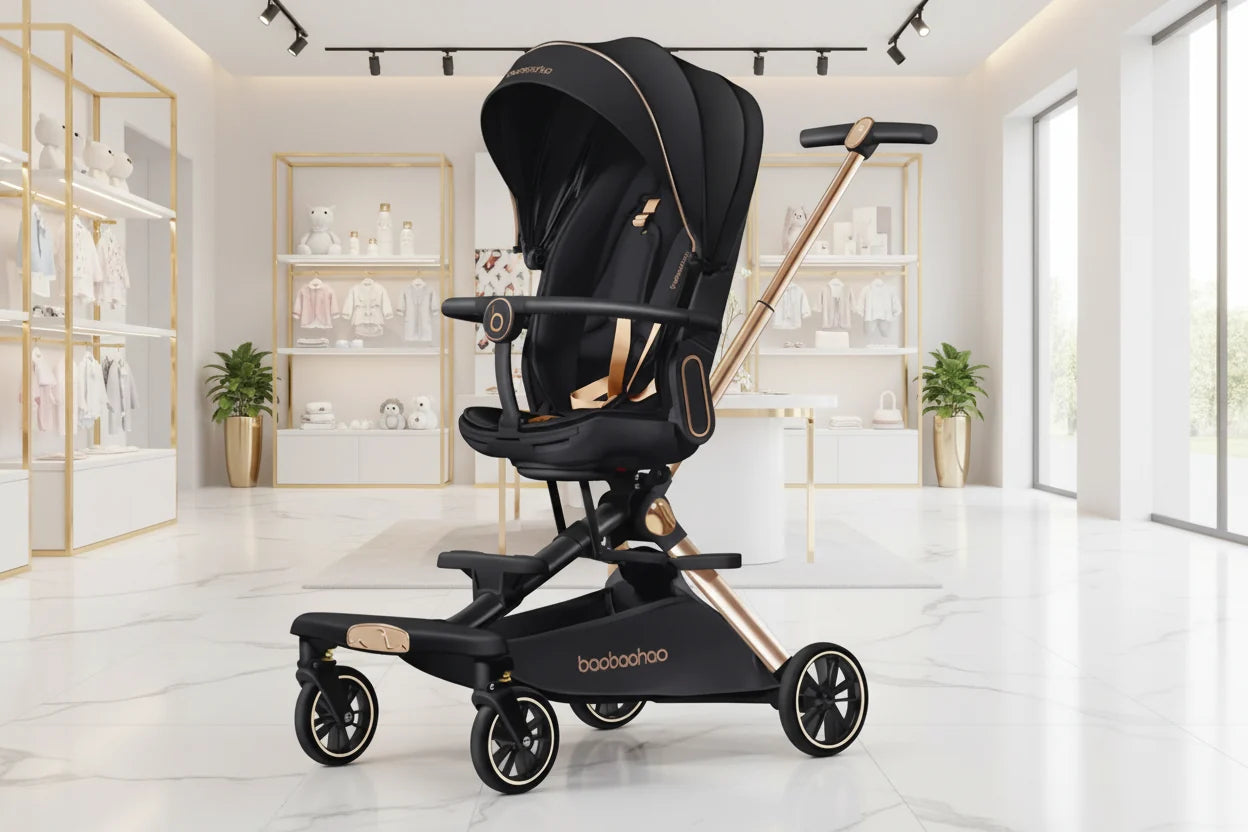 V16 Lightweight Baby Walker Stroller Two Way Seat Lie Down Folding Landscape