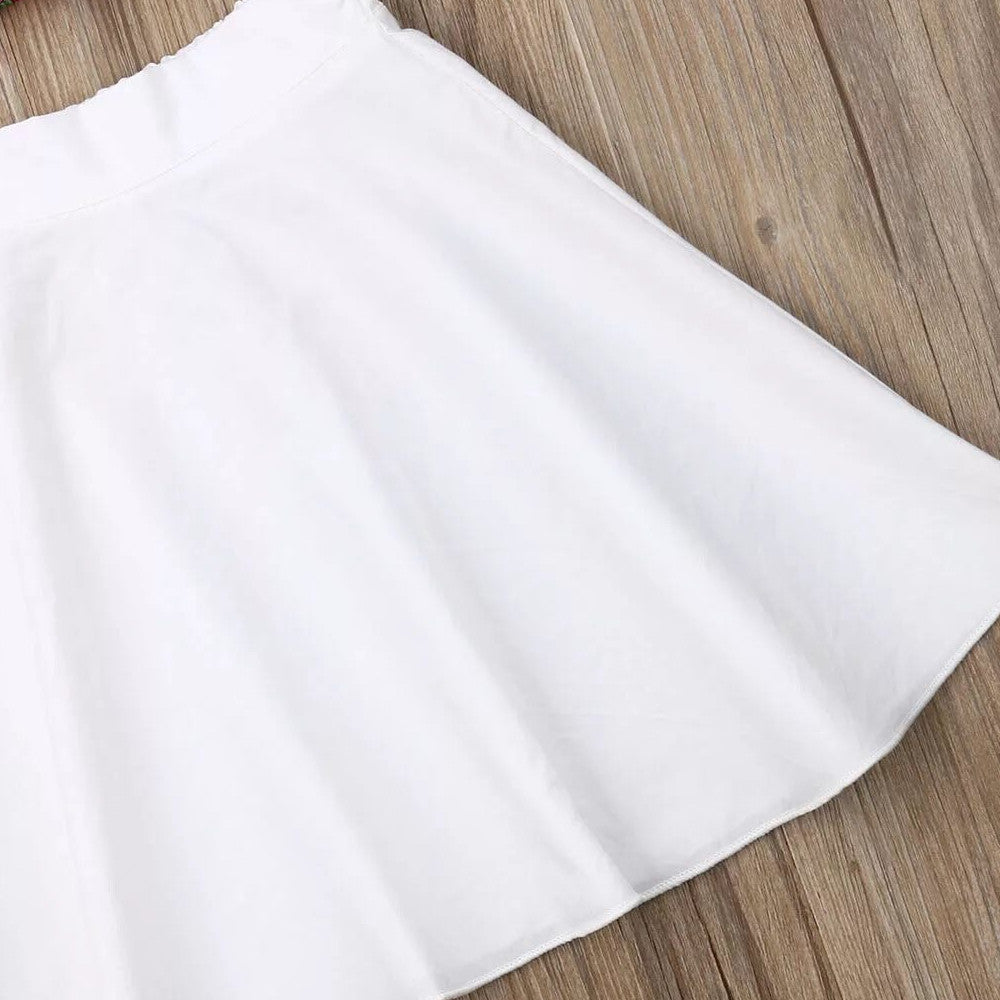 Children's Cartoon Top Dress Suit