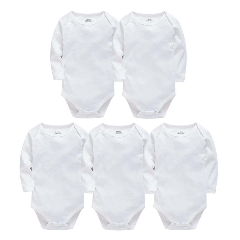 Kavkas 3 Pcs 5 Pcs 7 Pcs Baby Boy Bodysuit 0-24 Months 100% Cotton Full Sleeve Autumn Newborn Girls Clothes